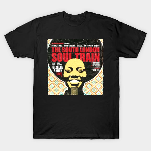 POSTER TOUR - SOUL TRAIN THE SOUTH LONDON 14 T-Shirt by Promags99